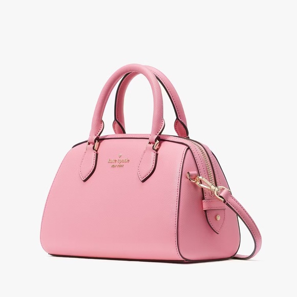 ♠️Kate Spade Madison Saffiano Duffle Crossbody Bag, Pink New NWT - Picture 2 of 5